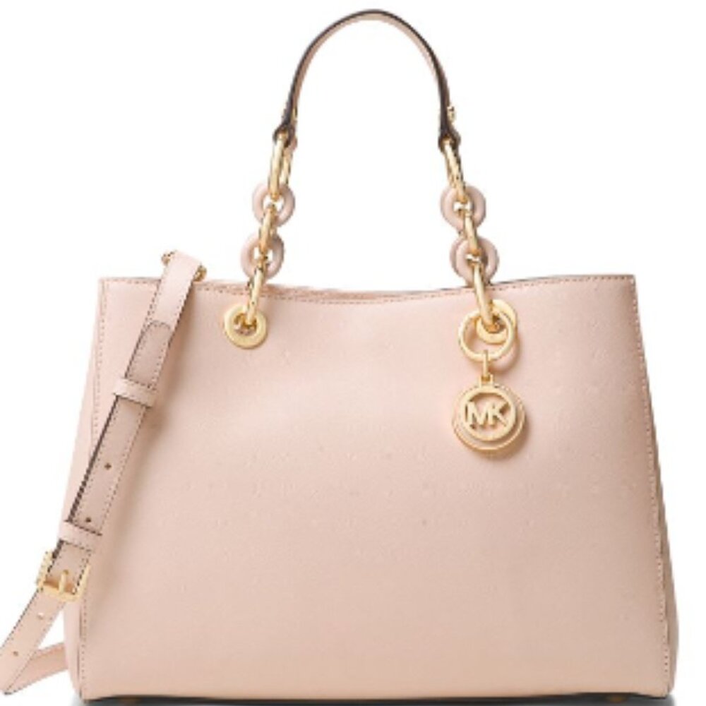 MICHAEL Michael Kors Cynthia Medium Saffiano Leather Satchel